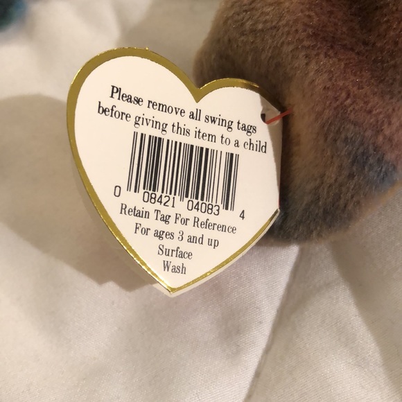 “Claude” TY Beanie Baby, Tie Dyed Crab, Vintage Collectible 1996 - Picture 9 of 12